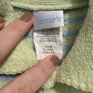 Carter's Soft Green and Blue Baby Outfit